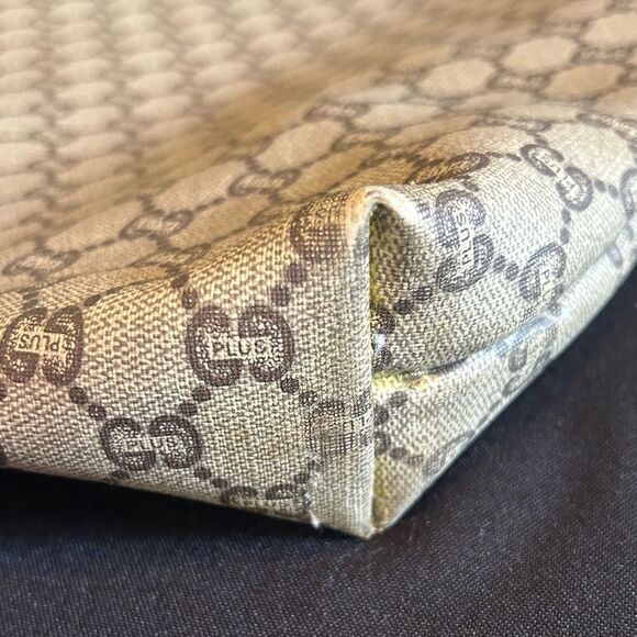 Gucci Plus Beige and Brown Tote Bag Good Vintage - Picture 5 of 13